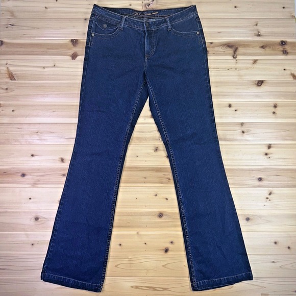 Maurice Sasson Denim - Maurice Sasson Jeans Womens 10 Boot Cut Mid Rise Dark Wash Denim Blue Jeans